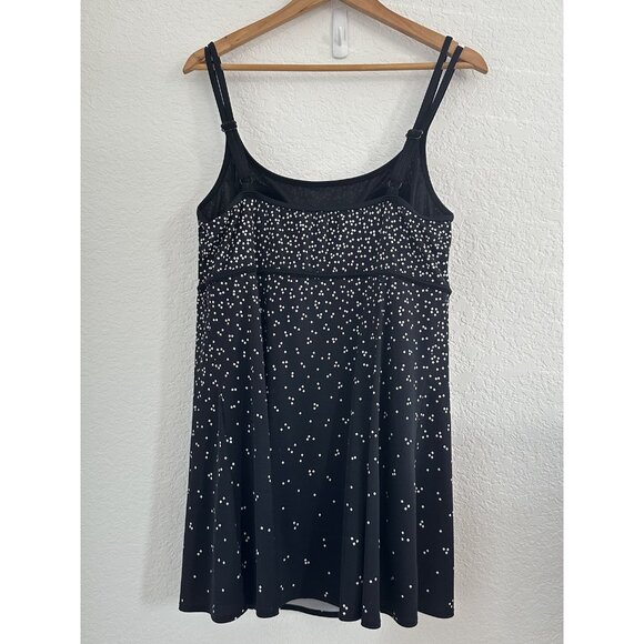 Great Lengths Swimdress Womens 16 Polka Dot One Piece Swimsuit Padded Bathing Su - Picture 4 of 11